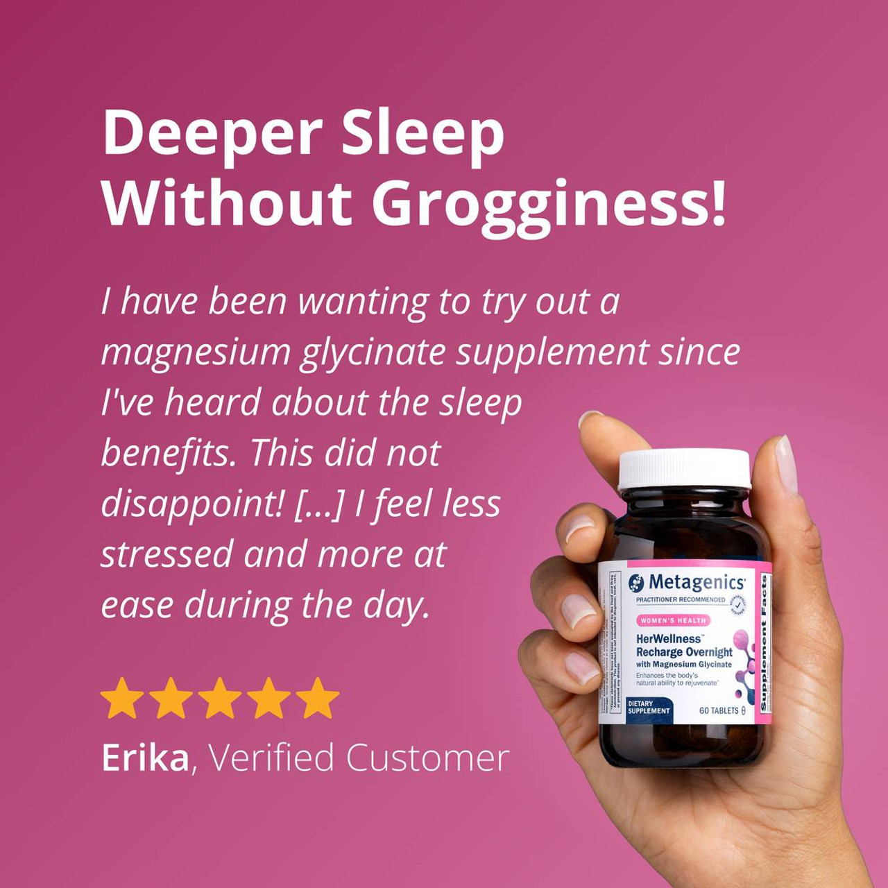 Metagenics HerWellness Recharge Overnight - 60 Tablets
