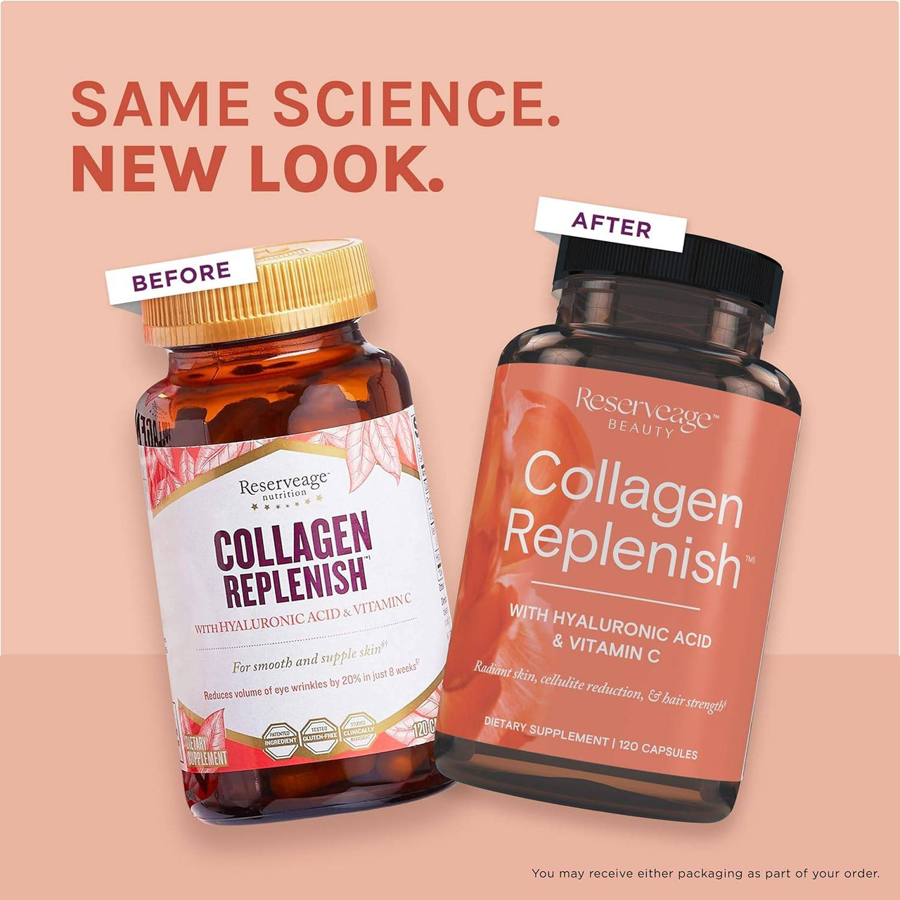 Reserveage Collagen Replenish Caps - 120 Capsules