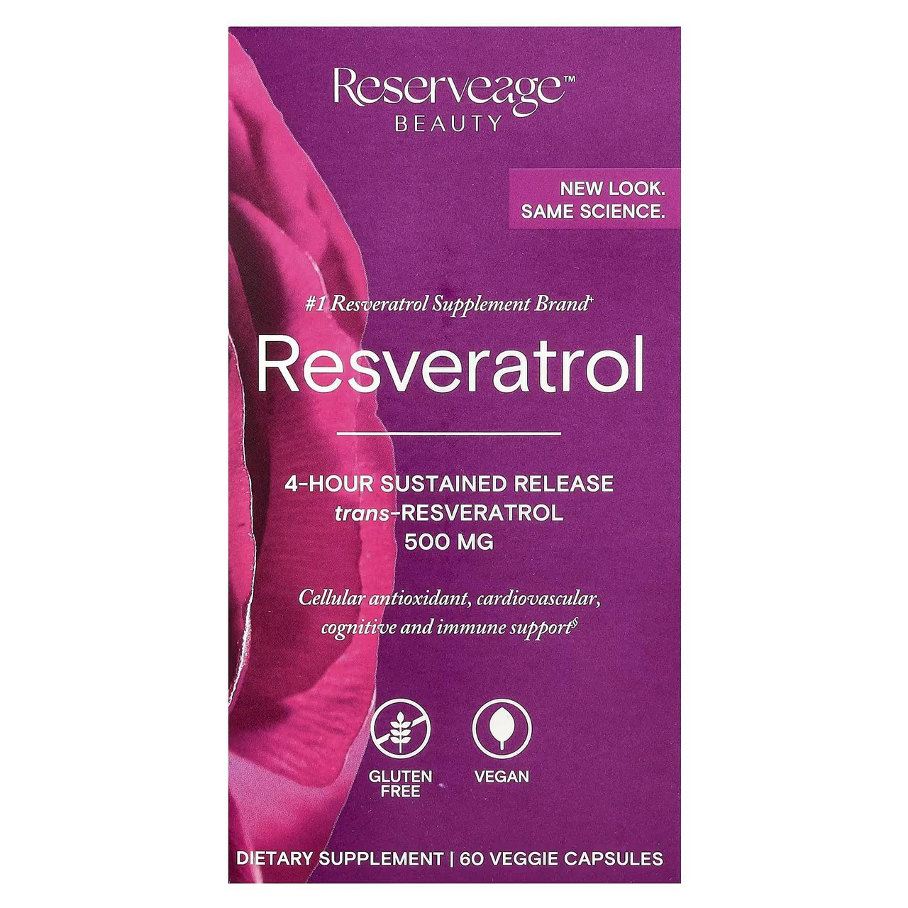 Reserveage Resveratrol - 60 Capsules