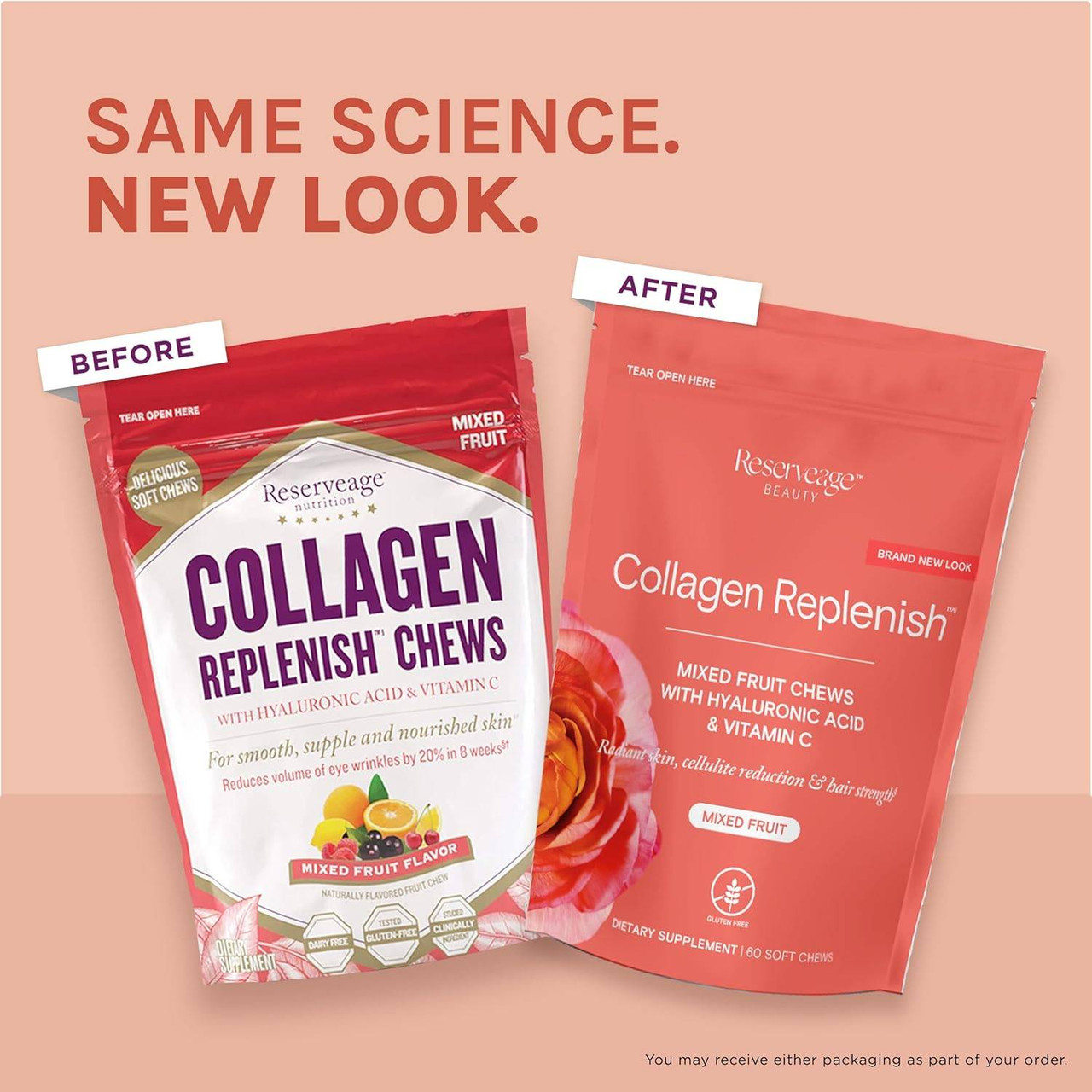 Reserveage Collagen Replenish Chews - 60 Chewables