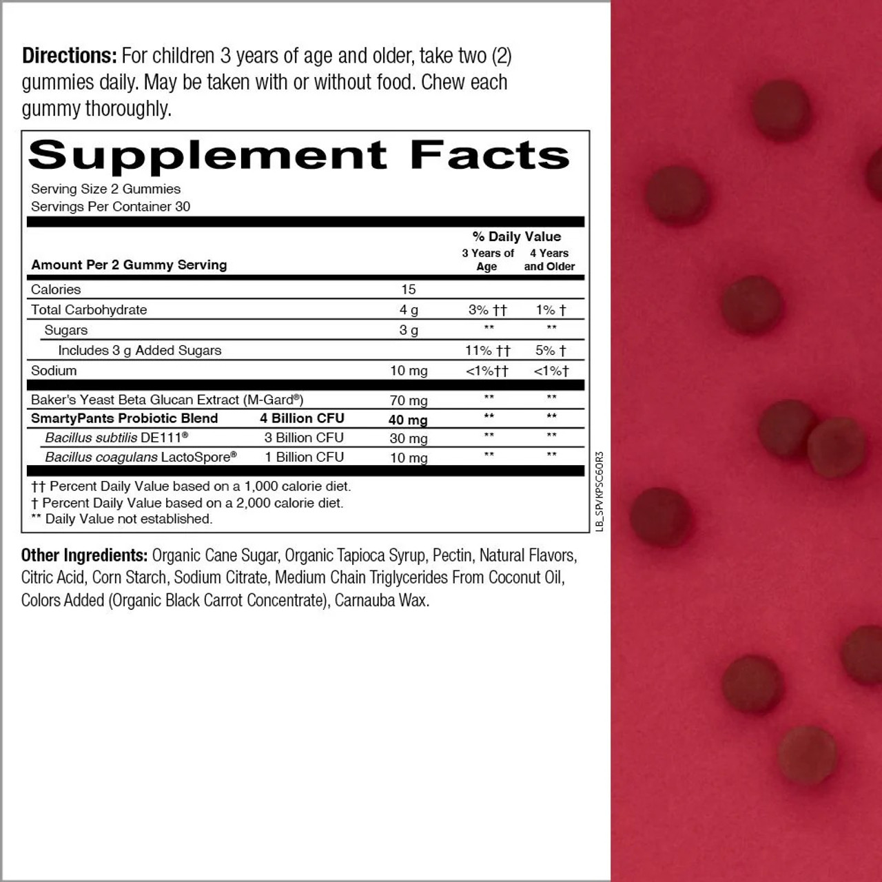 SmartyPants Kids Probiotic Complete Strawberry Creme - 60 Gummies