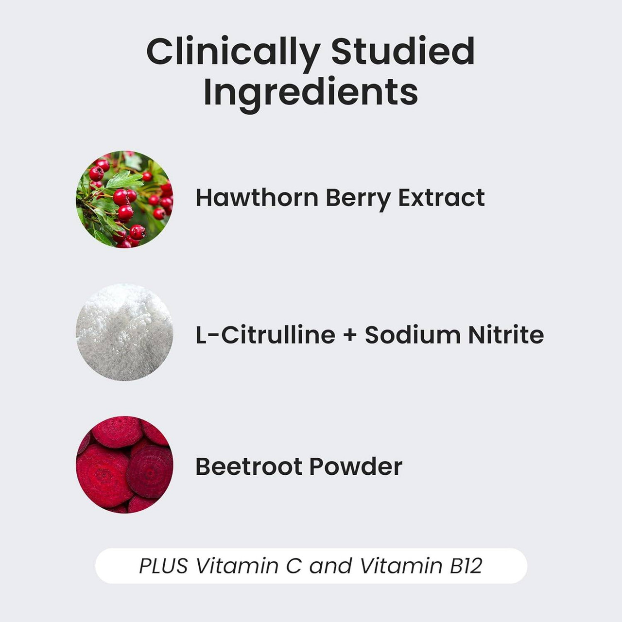 Neo40 ingredients: hawthorn berry, L-citrulline and sodium nitrite, beetroot