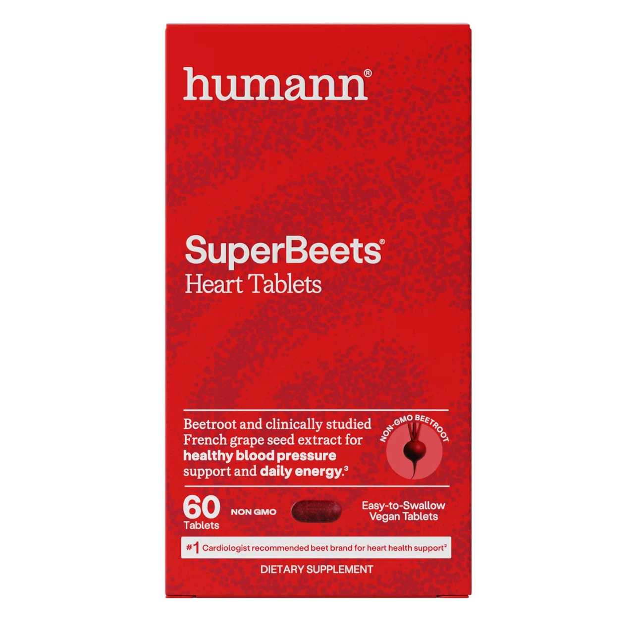 HumanN SuperBeets Heart Tablets 60 tablets box