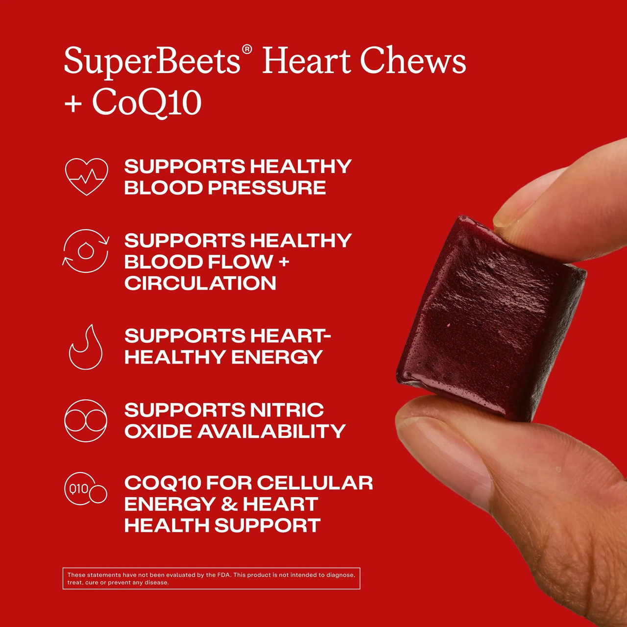 HumanN SuperBeets Heart Chews Advanced - 60 Chews
