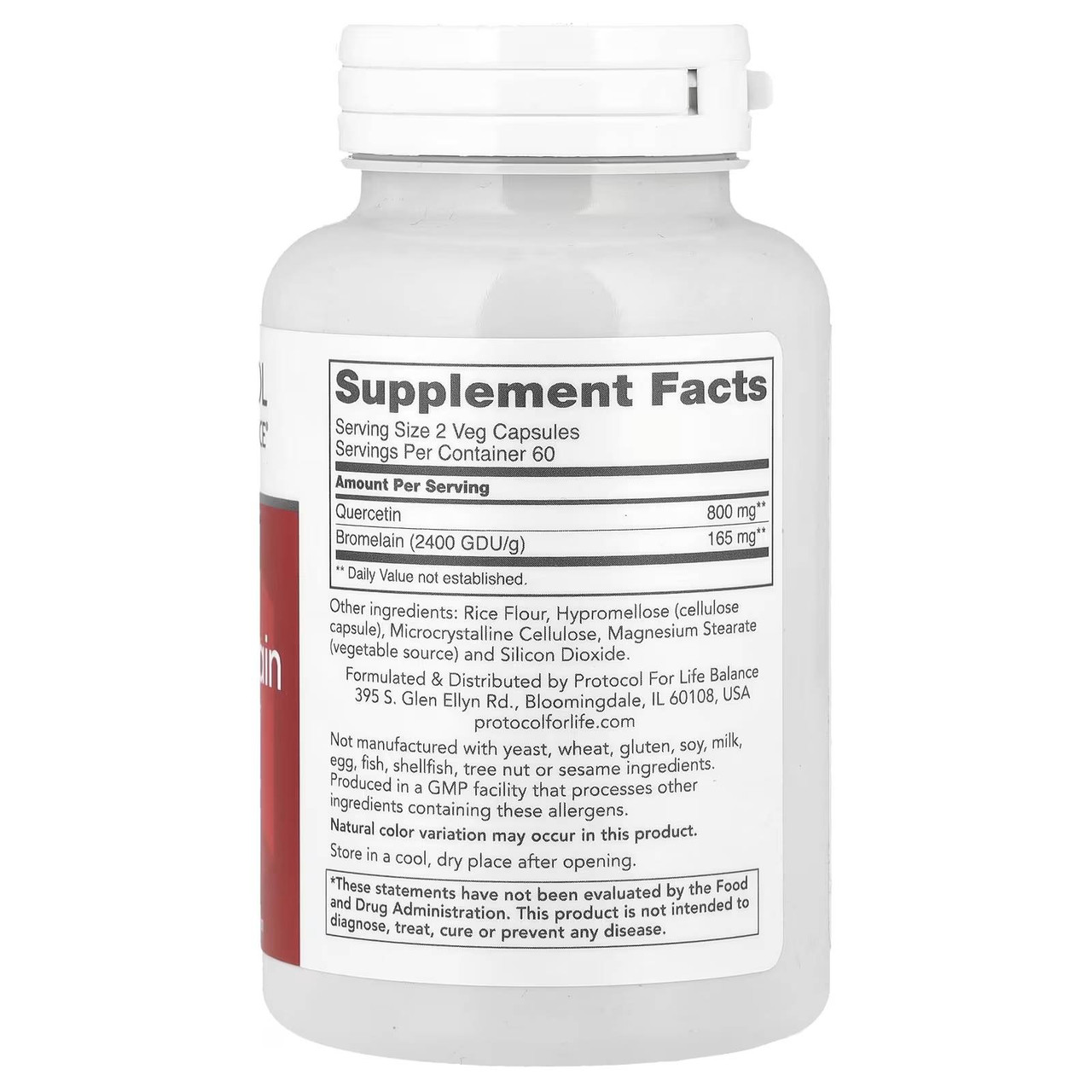 Protocol Quercetin with Bromelain - 120 Capsules PLB30708 BeautifiedYou.com