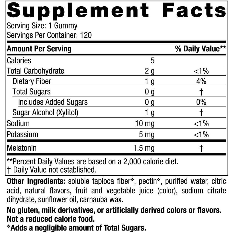 Nordic Naturals Zero Sugar Melatonin Gummies