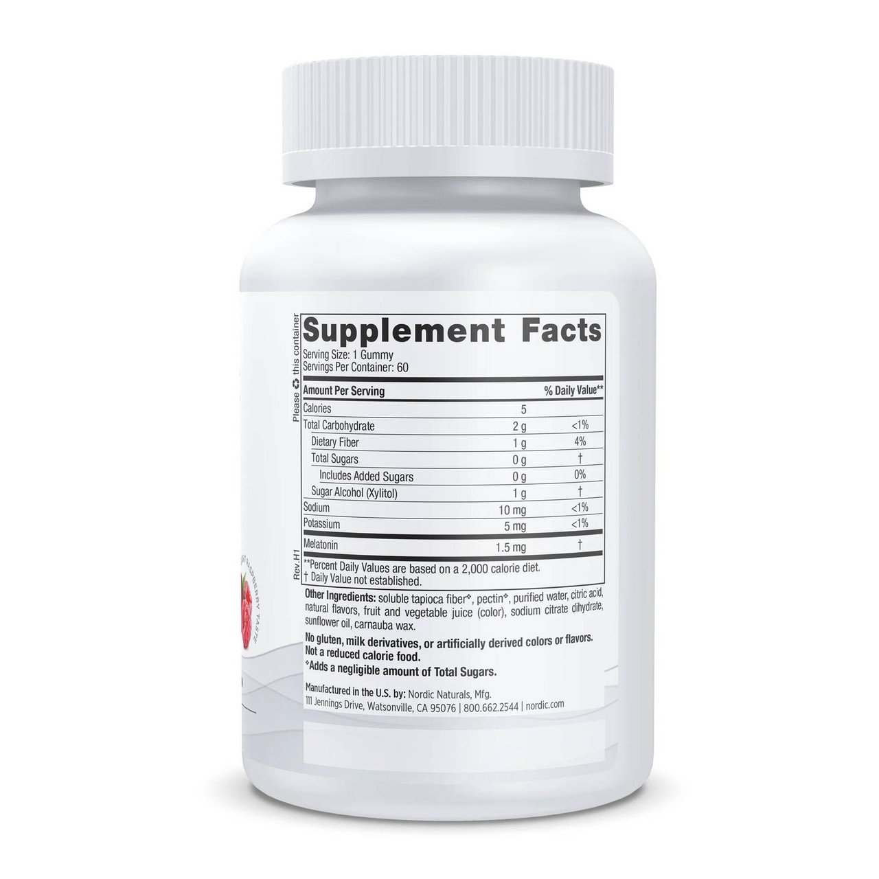 Nordic Naturals Zero Sugar Melatonin Gummies