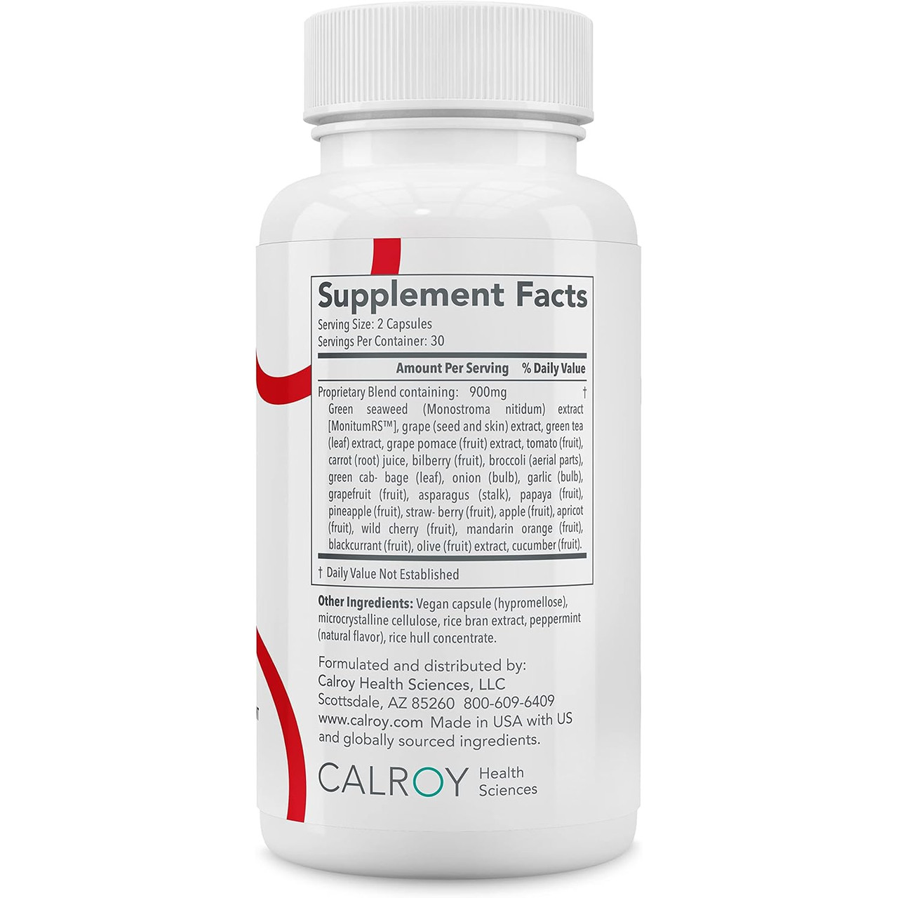Arterosil HP supplement facts panel