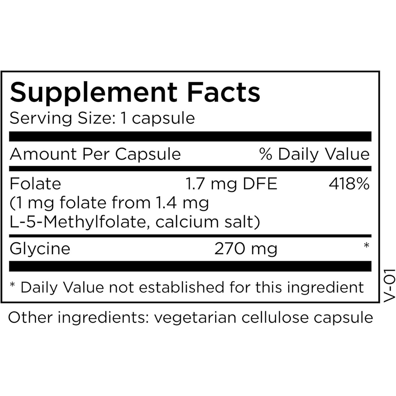 MethylPro L-Methylfolate 1mg - 90 Capsules