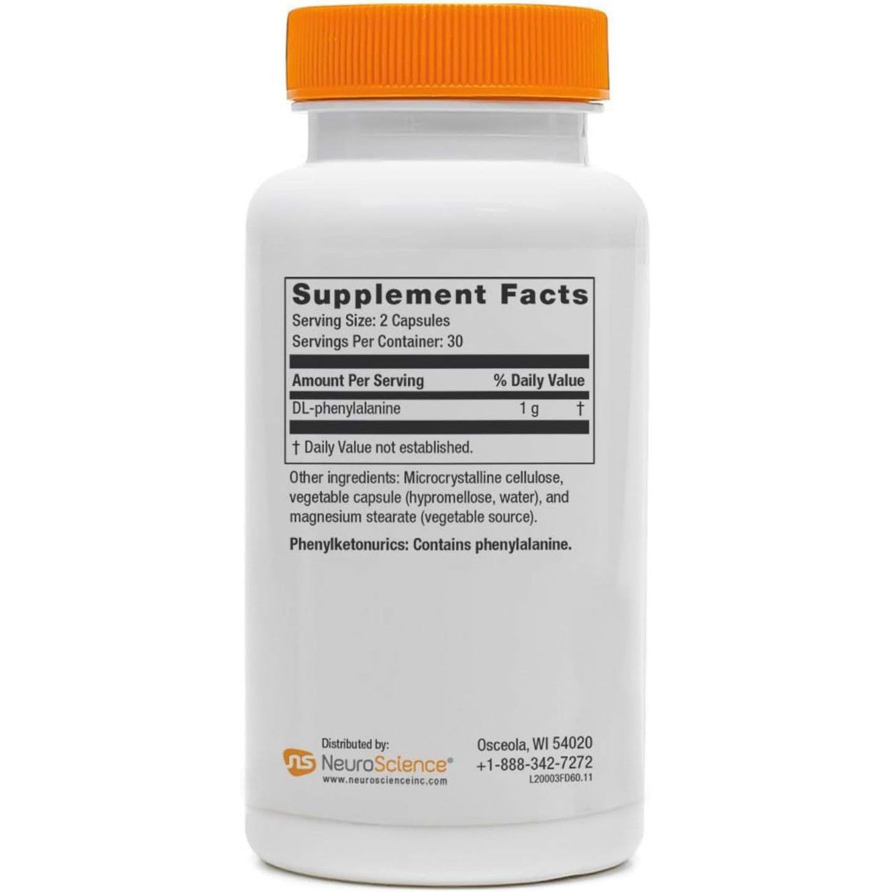 NeuroScience Focus DL (DL-phenylalanine) - 60 Capsules