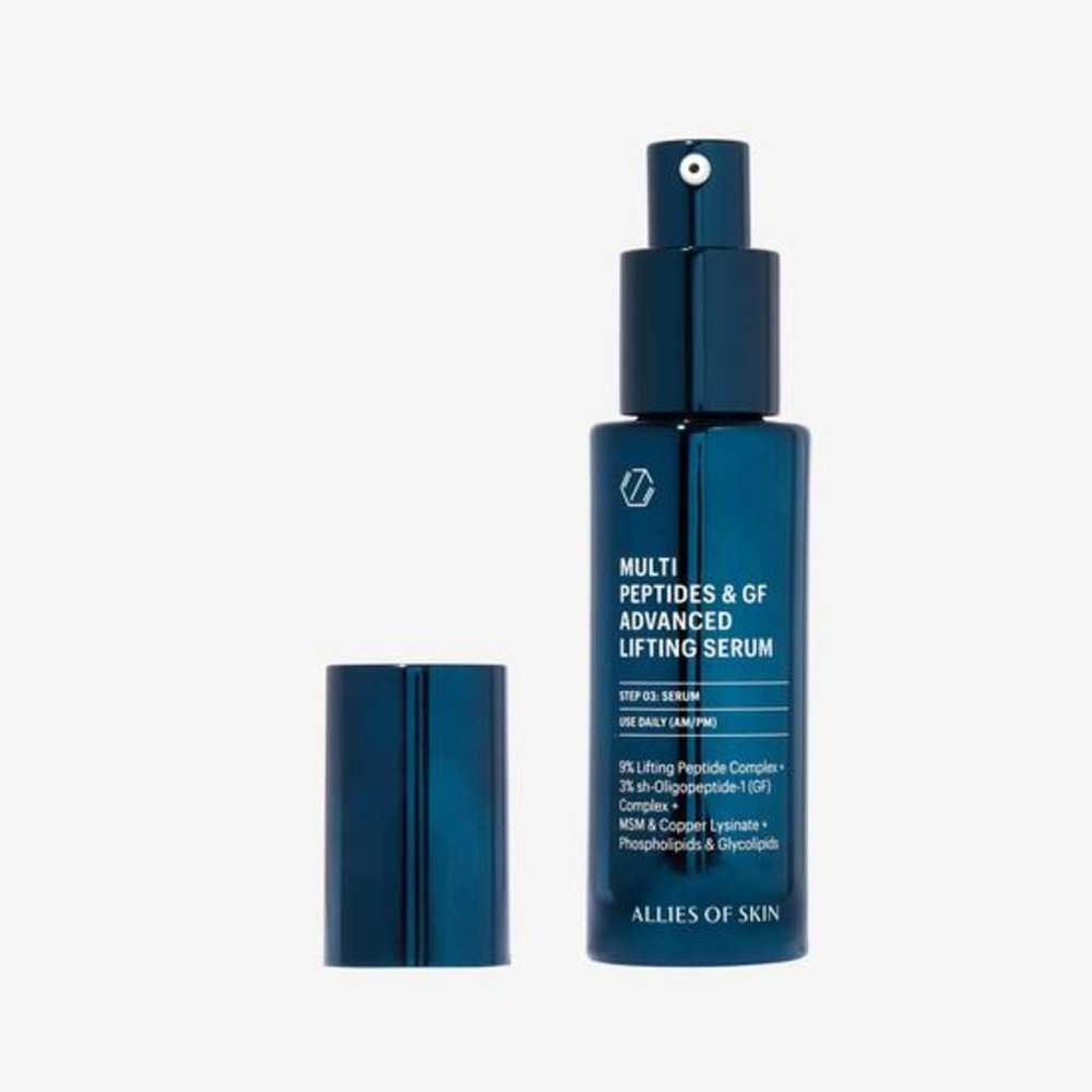 Serum bottle with the cap off