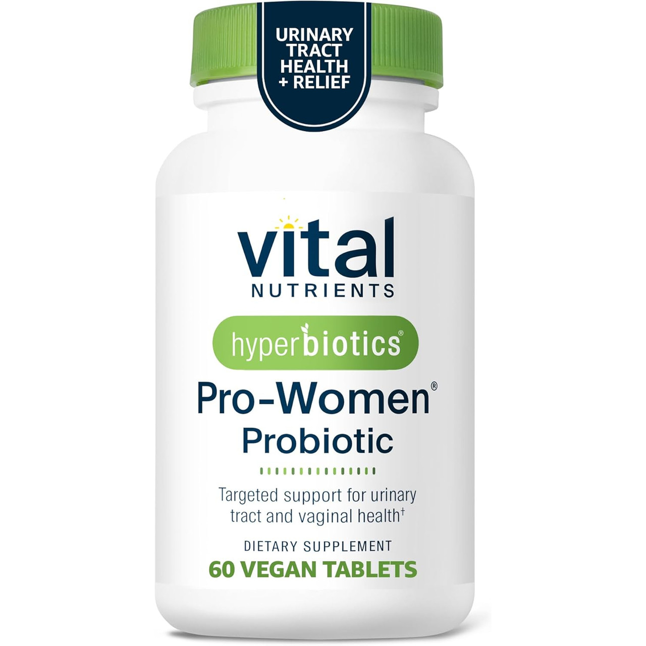 Vital Nutrients Hyperbiotics Pro-Women Probiotic 60 vegan tablet bottle