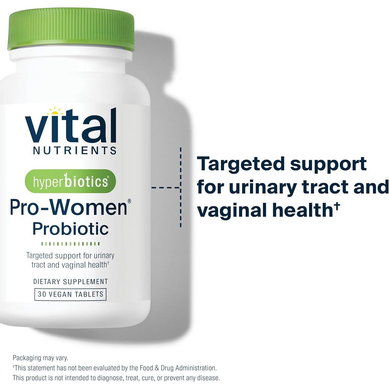 Pro-Women Probiotic bottle with targeted support callout