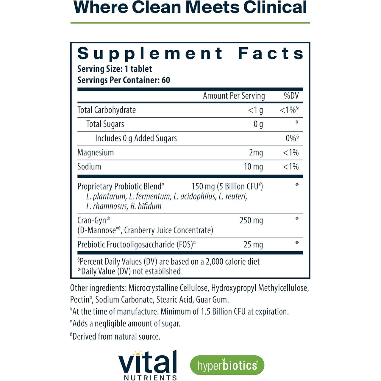 Vital Nutrients Hyperbiotics Pro-Women Probiotic