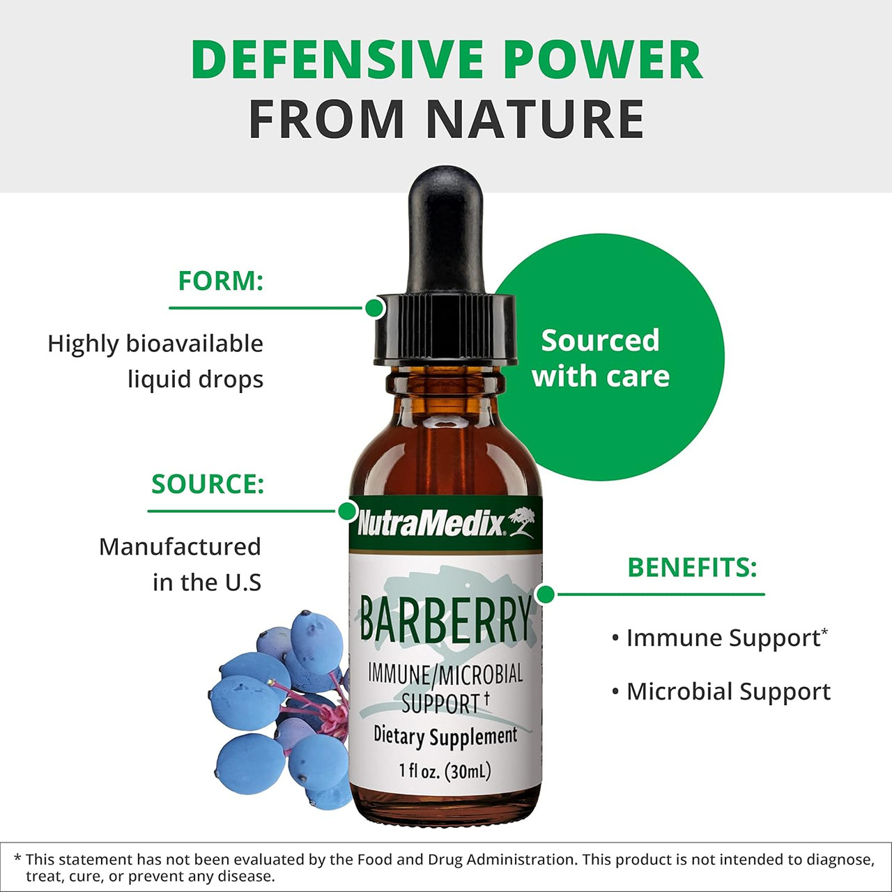 NutraMedix Barberry Microbial Defense - 30 Milliliters