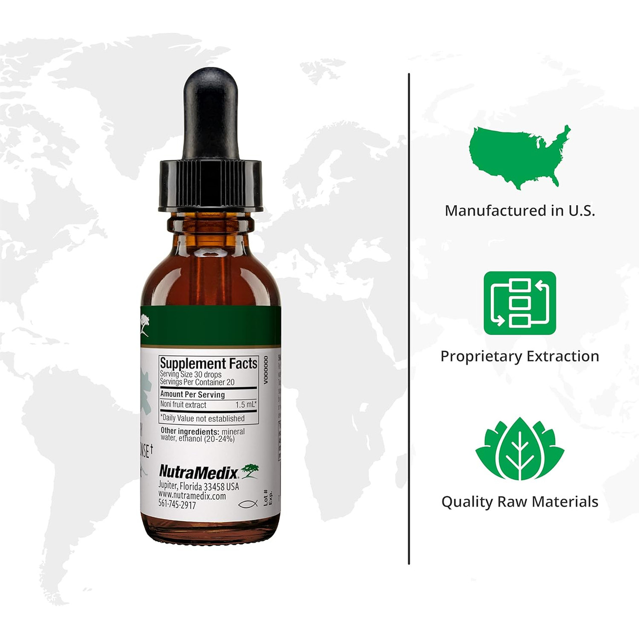 NutraMedix Noni Microbial Defense - 30 Milliliters