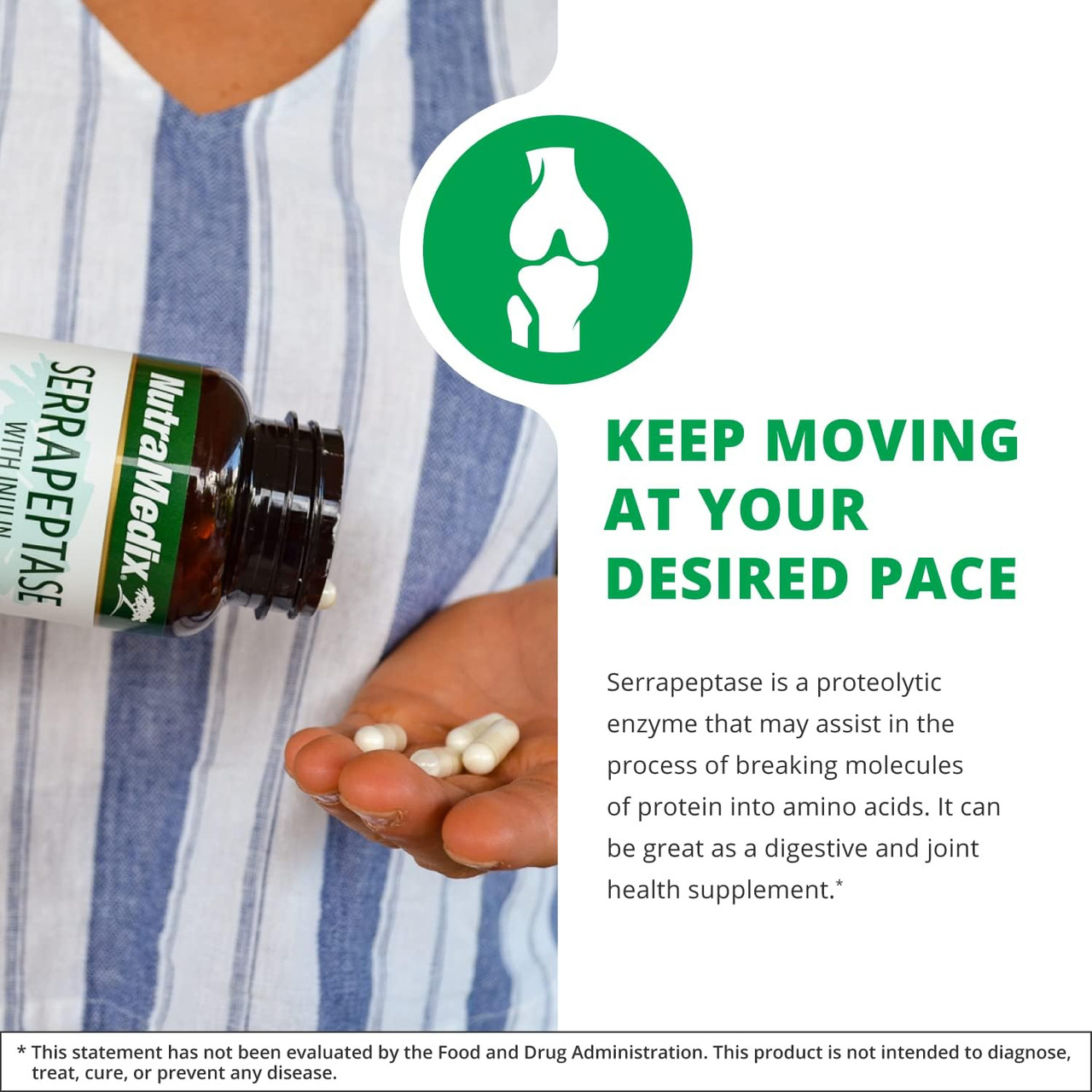 NutraMedix Serrapeptase - 120 Capsules