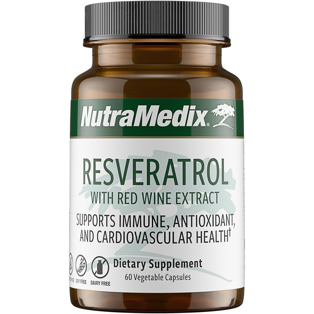 NutraMedix Resveratrol with Red Wine Extract - 60 Capsules NTMX71507 27.99