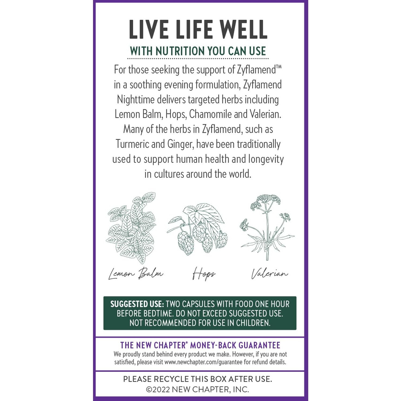 New Chapter Zyflamend Nighttime - 60 Capsules