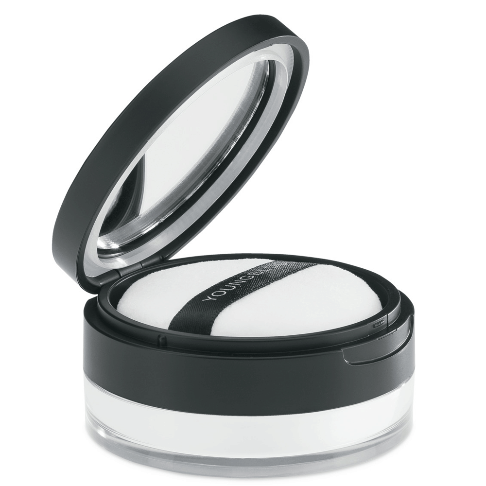 Youngblood Hi-Definition Hydrating Loose Powder open jar, Translucent shade