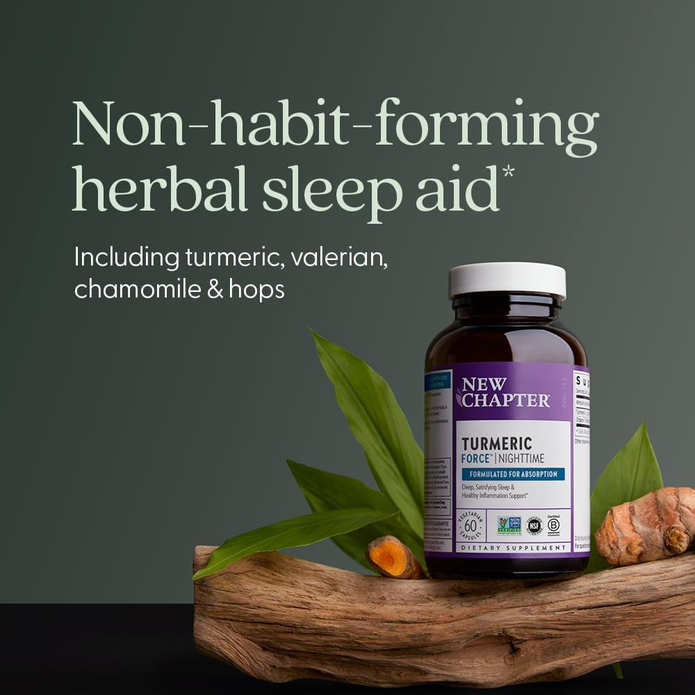 New Chapter Turmeric Force Nighttime - 60 Capsules