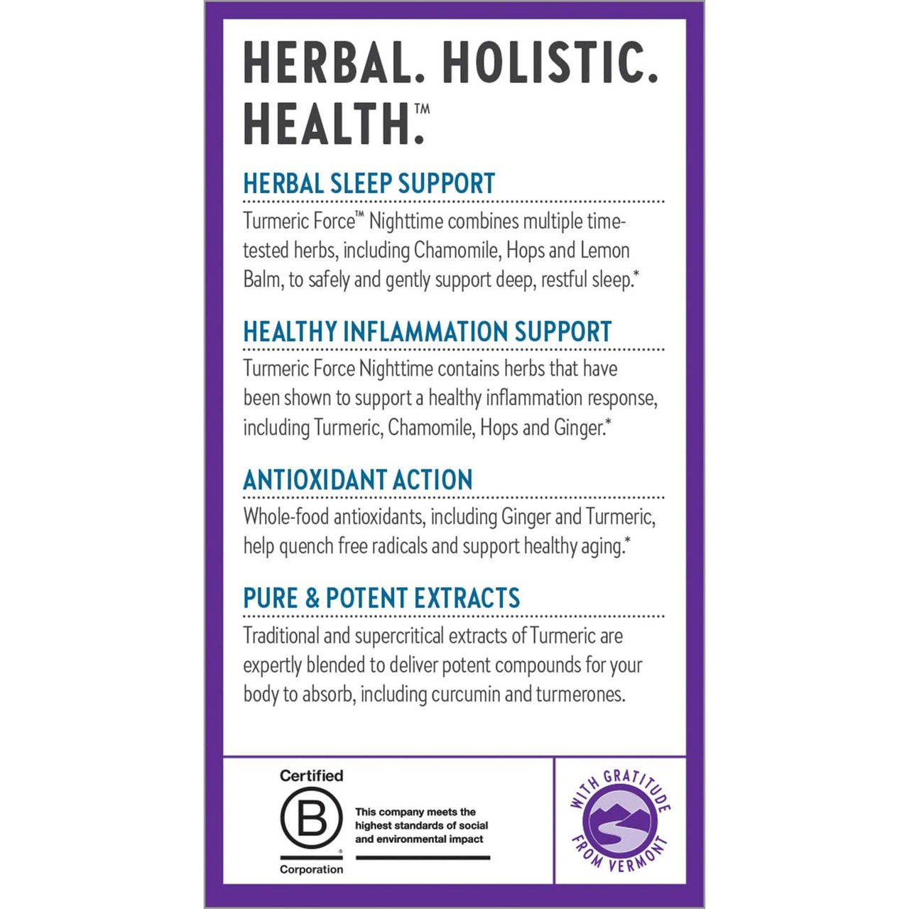 New Chapter Turmeric Force Nighttime - 60 Capsules