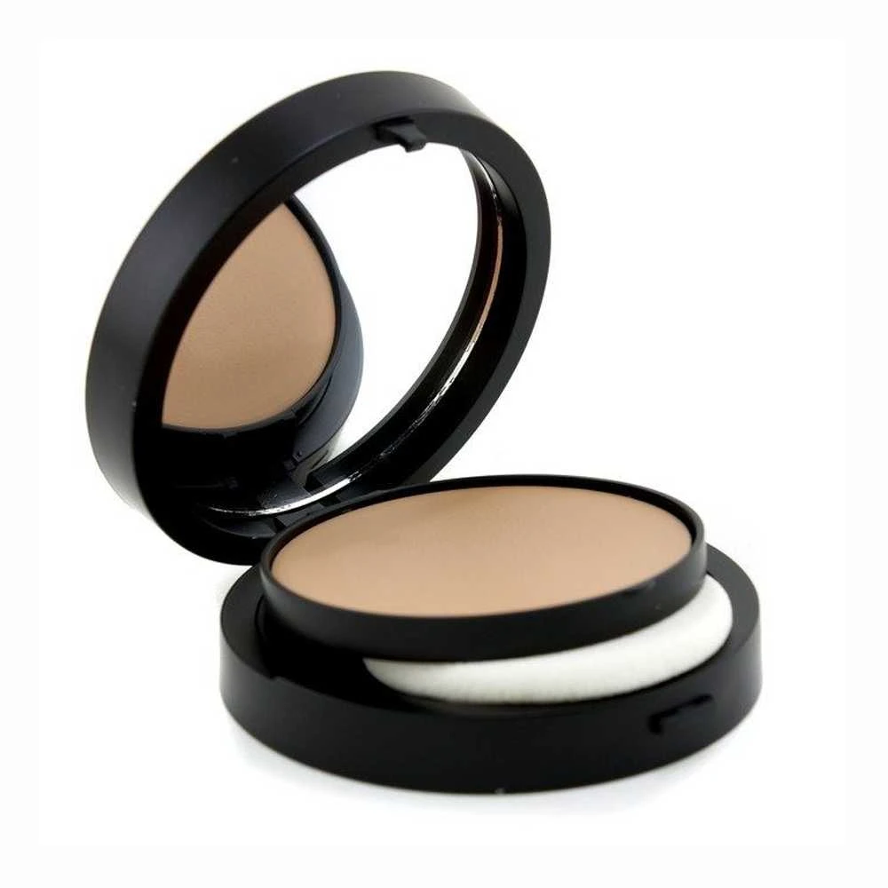 Youngblood Radiance Crème Powder Foundation open compact with mirror and sponge