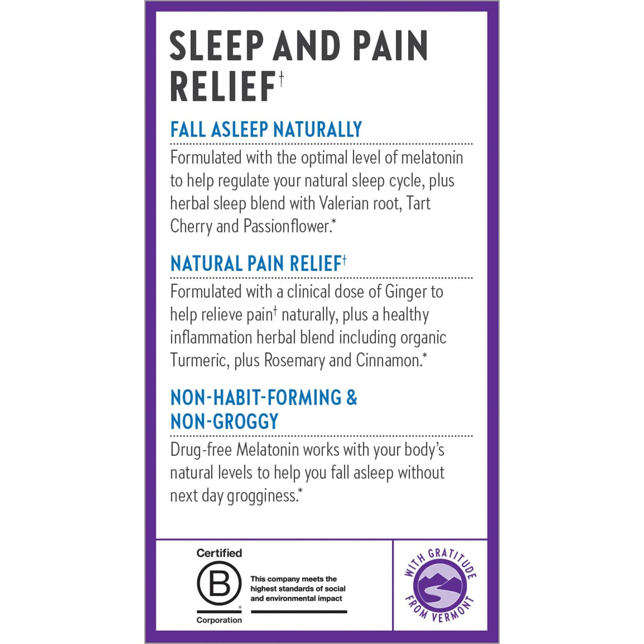 New Chapter Restful Sleep + Pain - 30 Capsules