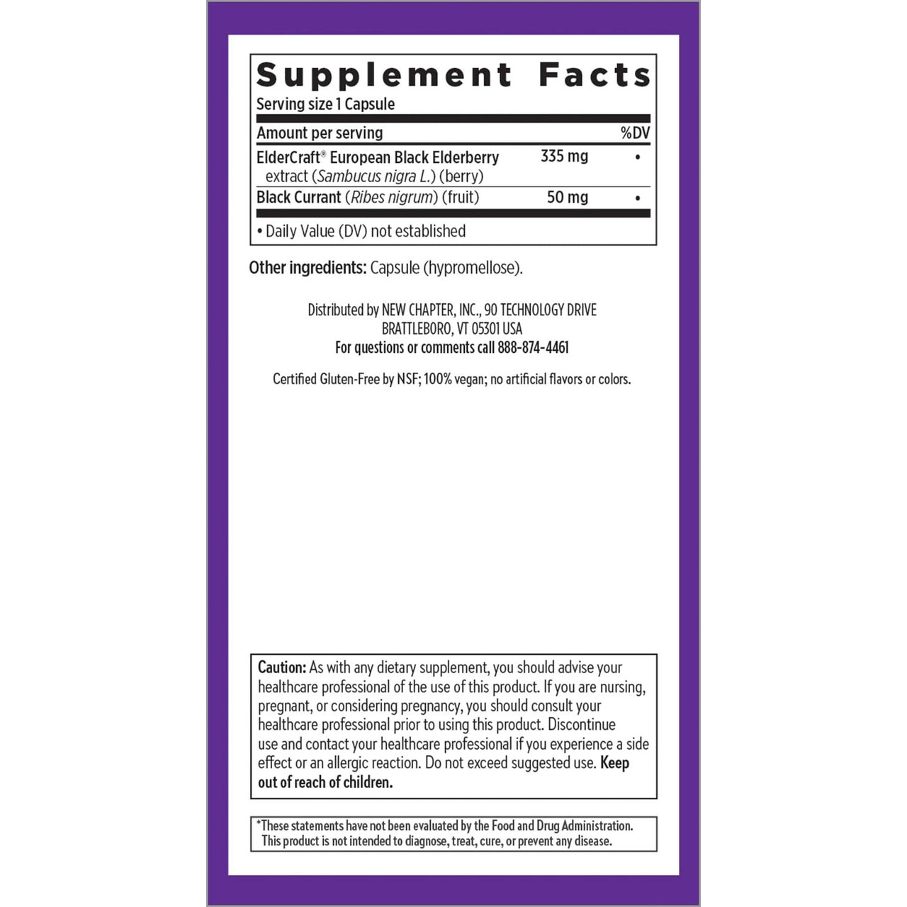 New Chapter Elderberry Force - 30 Capsules