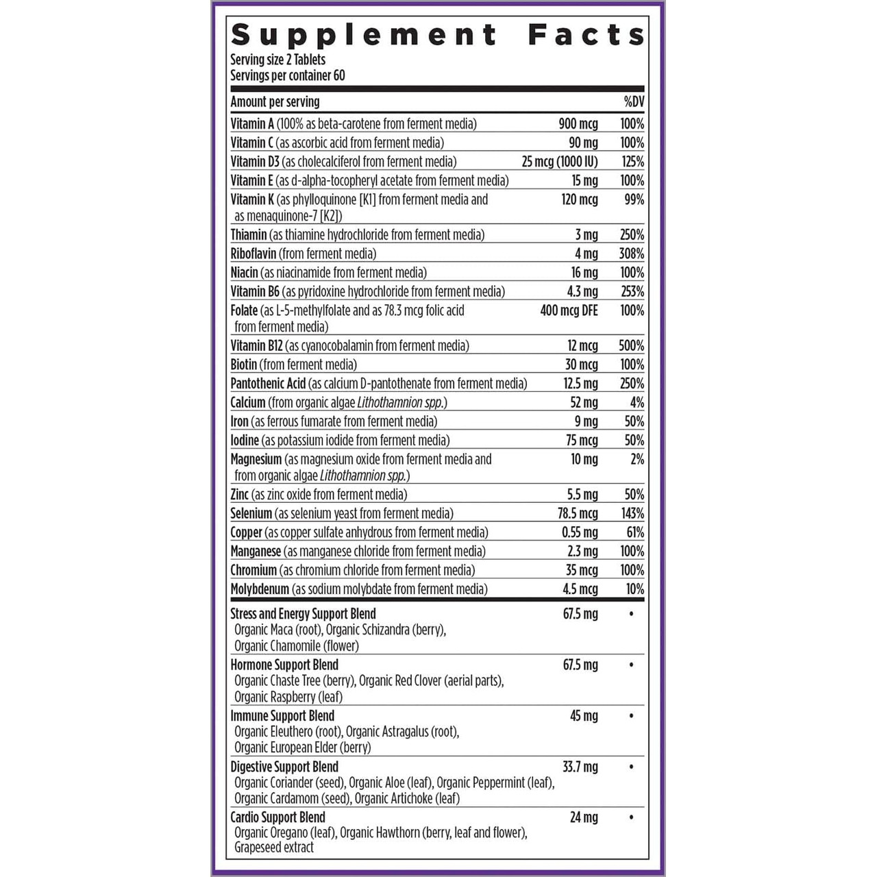 New Chapter Women's Advanced Multivitamin - 120 Tablets