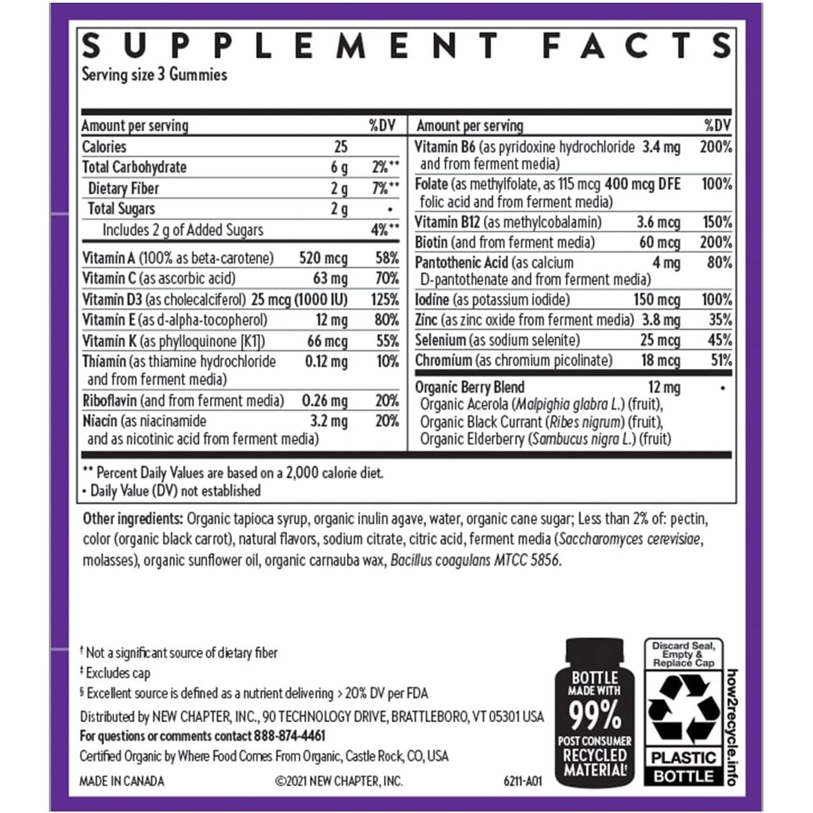 New Chapter Women's Multivitamin Gummies - 75 Gummies