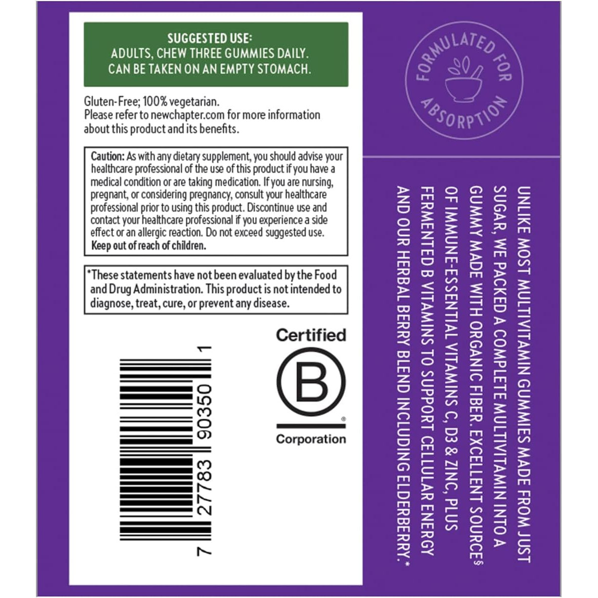 New Chapter Women's Multivitamin Gummies - 75 Gummies