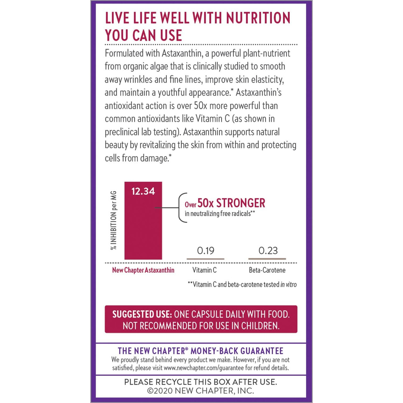 Live life well nutrition you can use graphic with full-spectrum extraction and guarantee