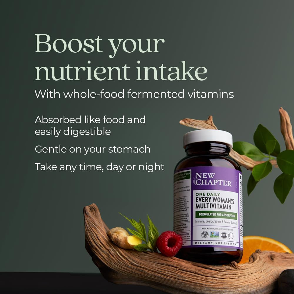 Every Woman's One Daily bottle with fruit, boost your nutrient intake graphic