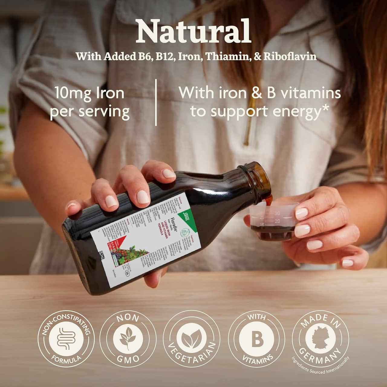 Floradix Iron + Herbs Liquid Iron and Vitamin