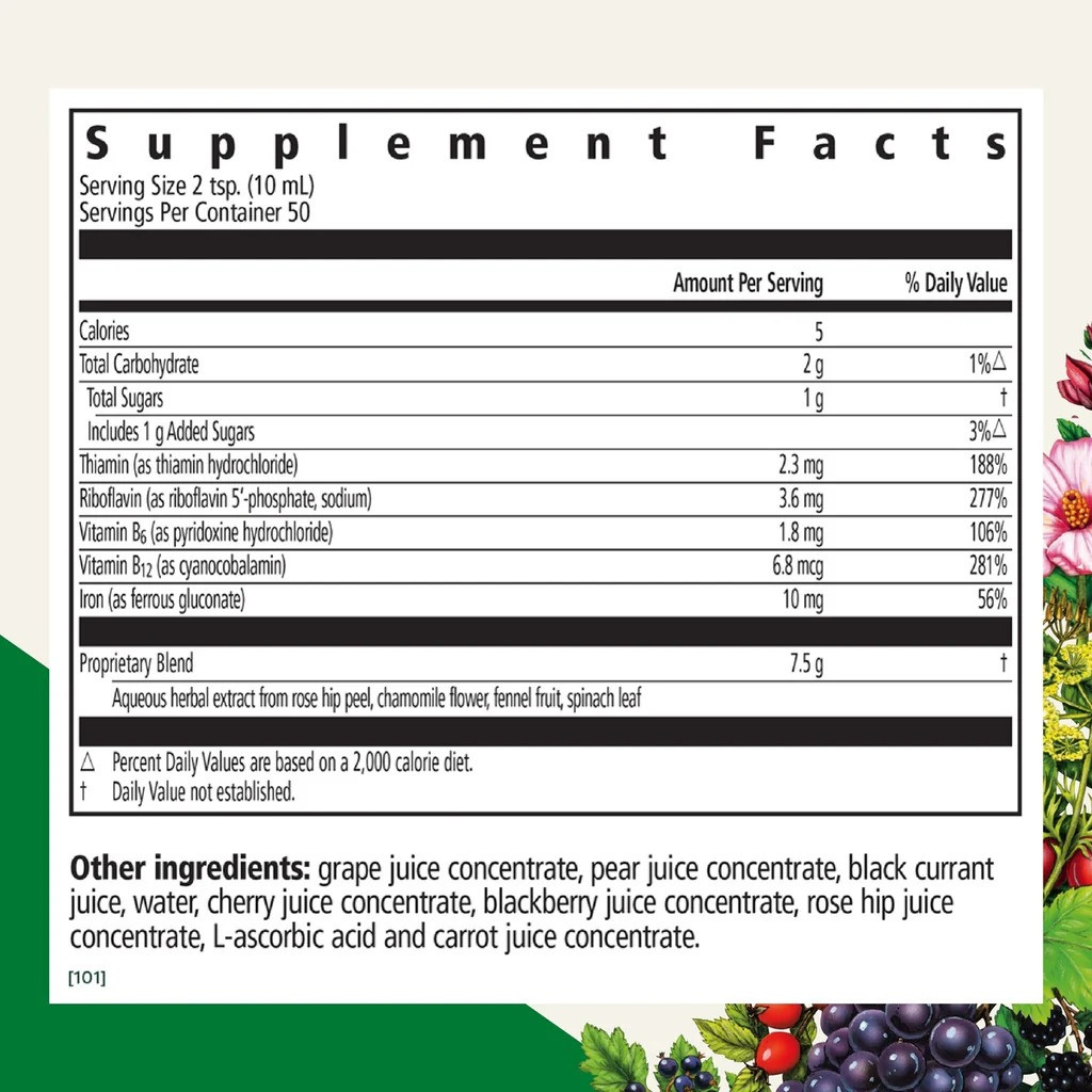 Floradix Floravital Iron & Herbs Yeast-Free