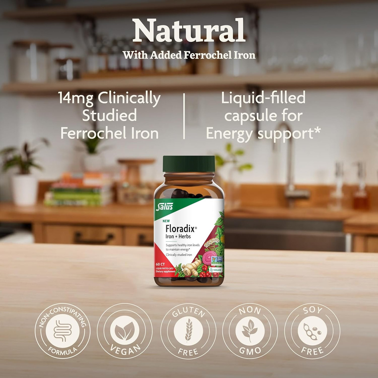 Floradix Iron & Herbs Phyto Caps - 60 Capsules