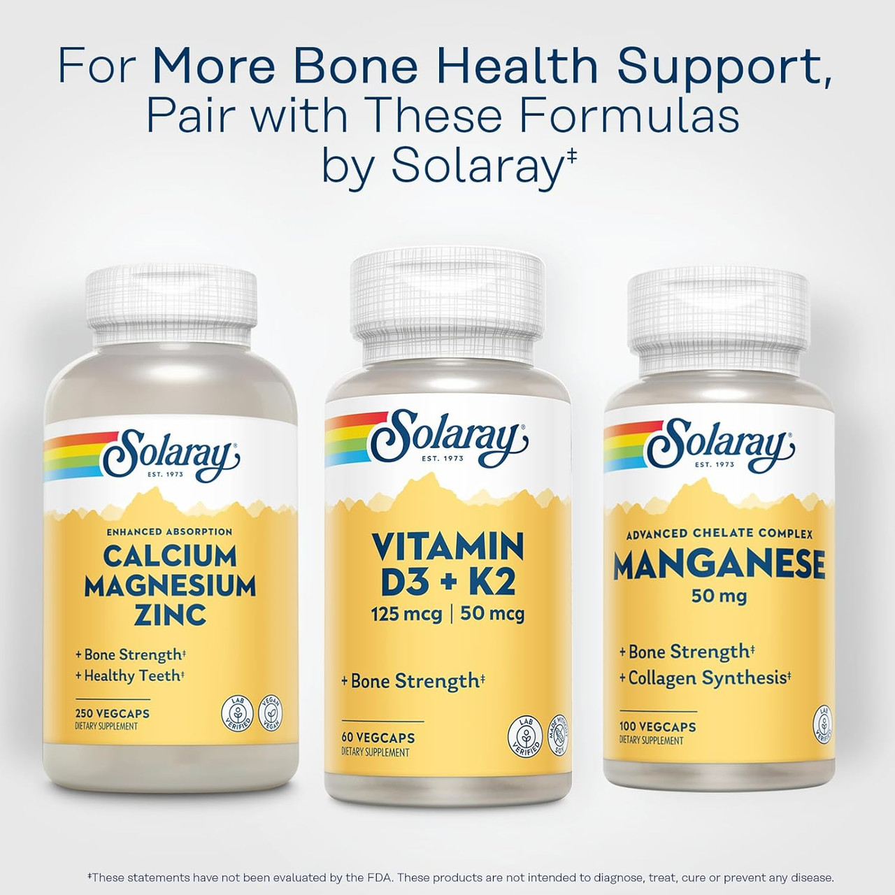 Solaray Vitamin D-3 & K-2 - 60 Capsules