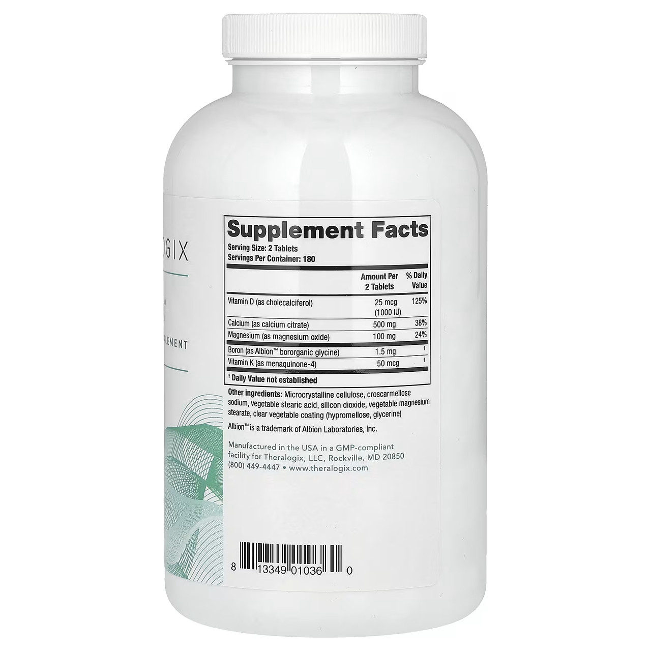 Theralogix Prosteon Bone Health Supplement - 90 Day Supply - 360 Tablets