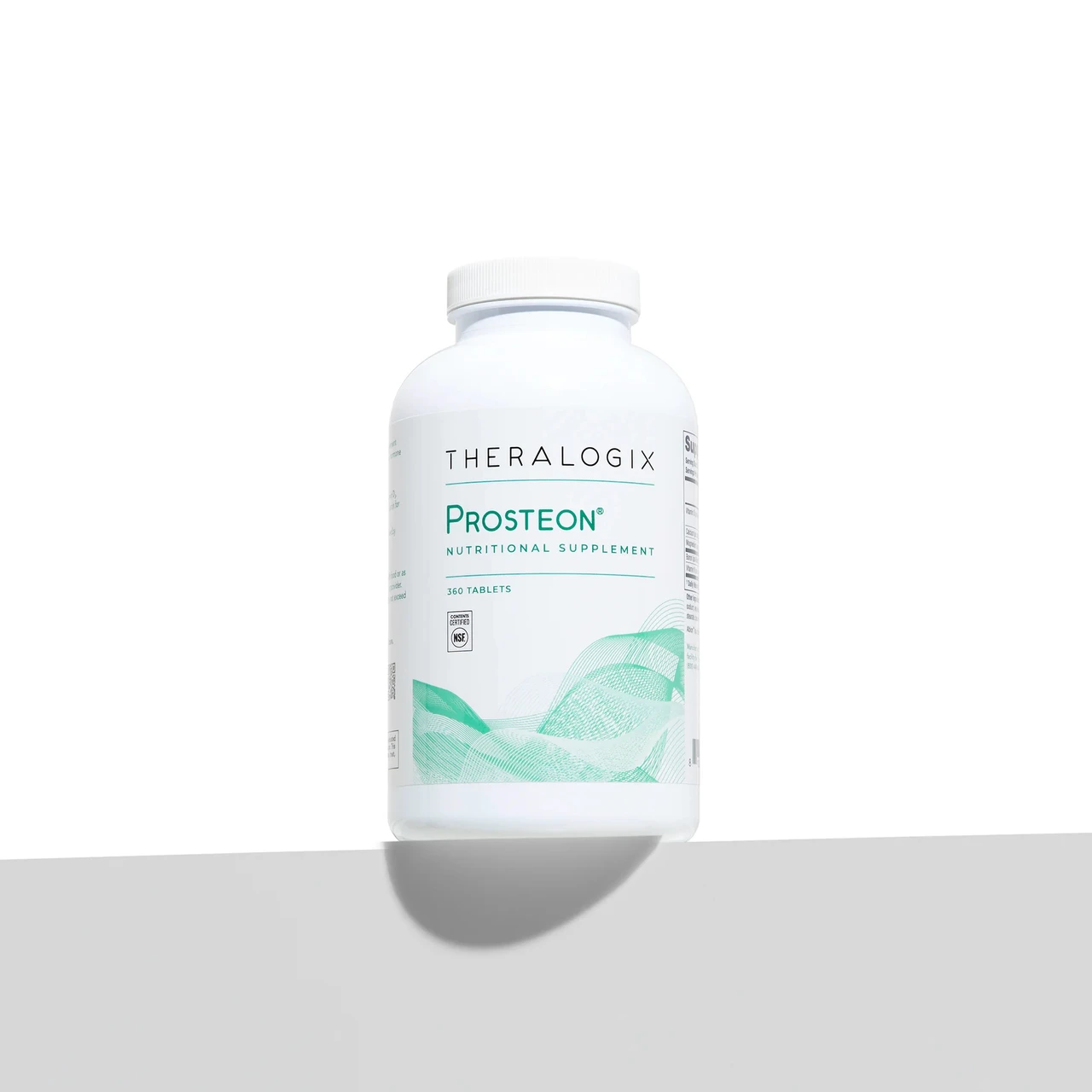 Prosteon bottle on a white pedestal