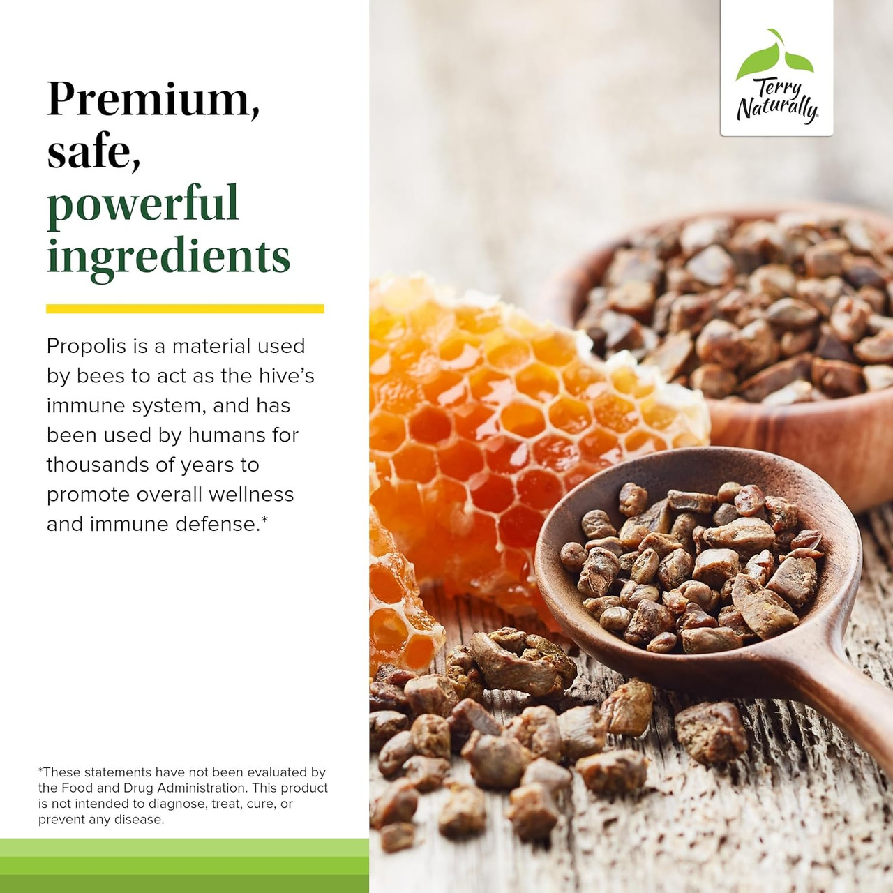 Terry Naturally Propolis Extract - 60 Capsules