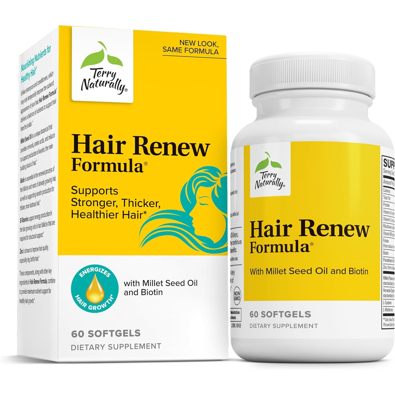 Terry Naturally Hair Renew Formula - 60 Softgels TRNT10069 47.99