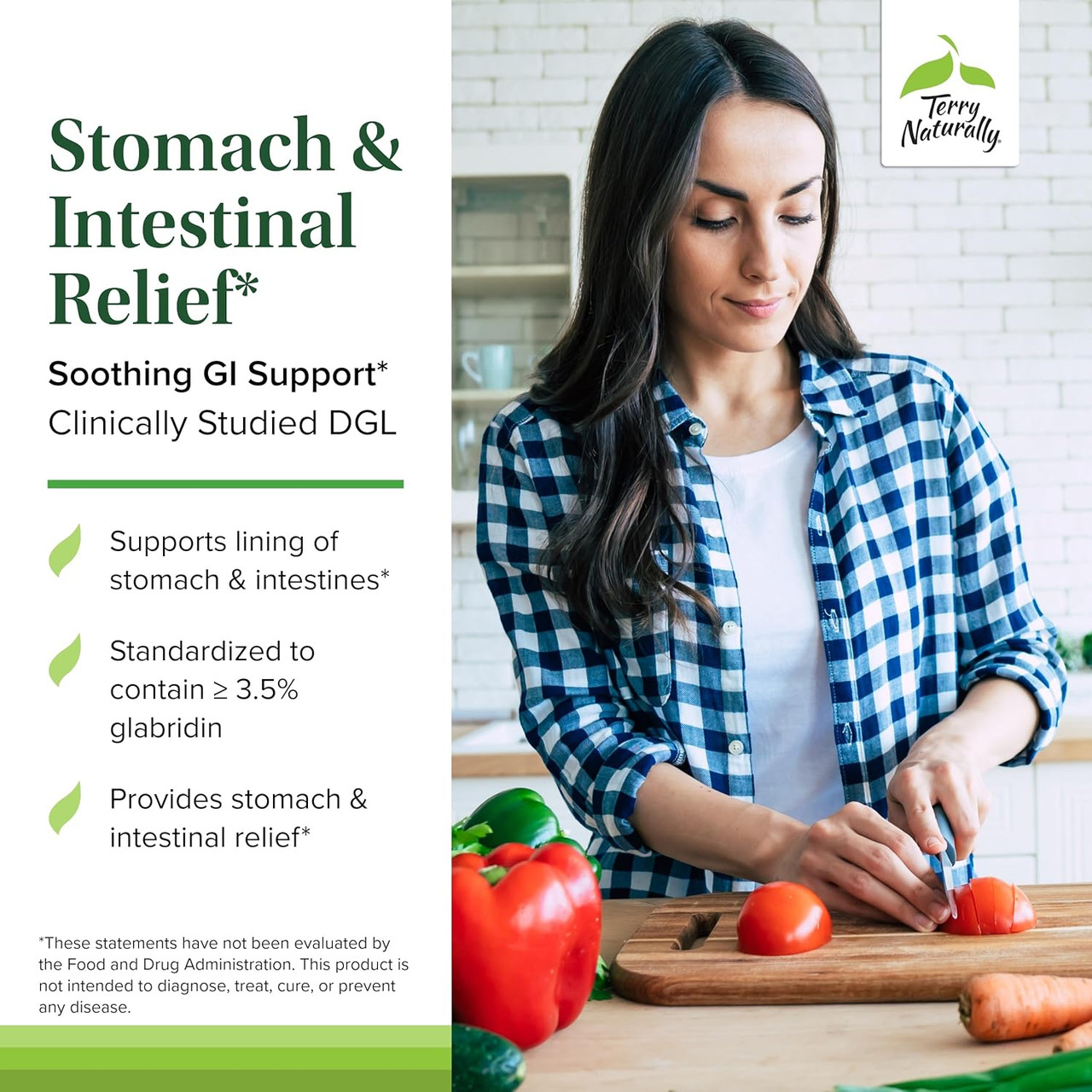 Terry Naturally Stomach & Intestinal Relief - 60 Capsules