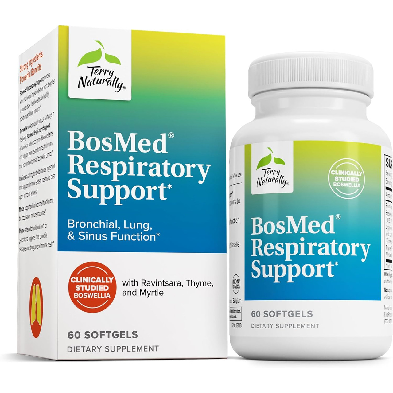 Terry Naturally BosMed Respiratory Support - 60 Softgels TRNT62368 53.99