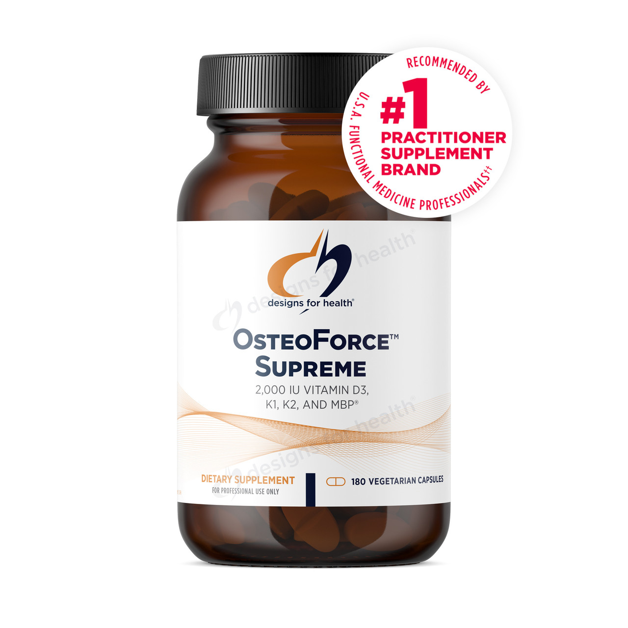 Designs for Health OsteoForce Supreme - 180 Capsules DSHL03484 74.49