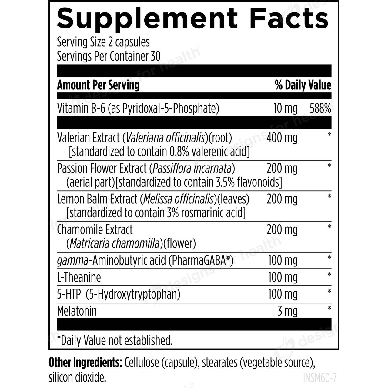 Designs for Health Insomnitol - 60 Capsules