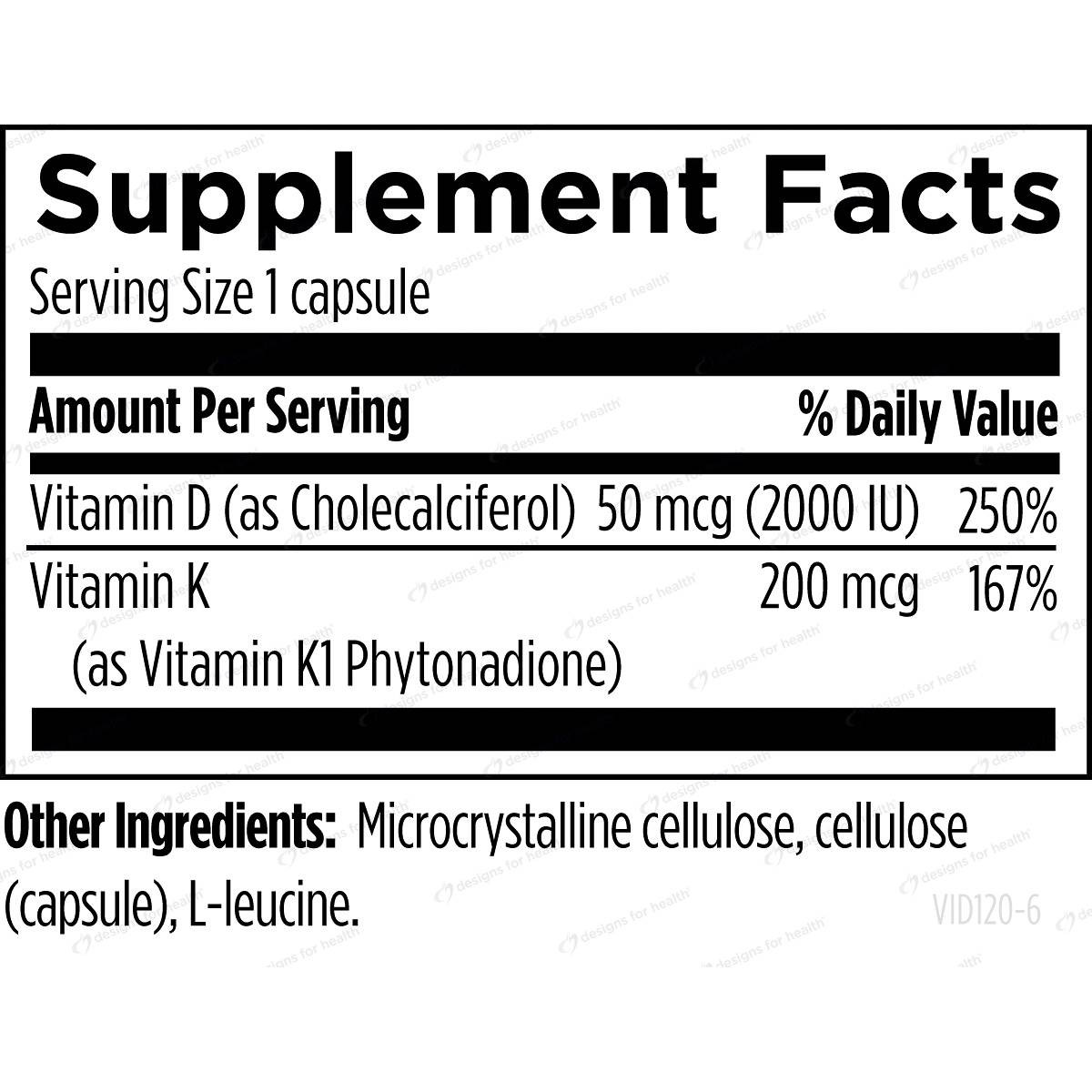 Designs for Health Vitamin D Synergy - 120 Capsules