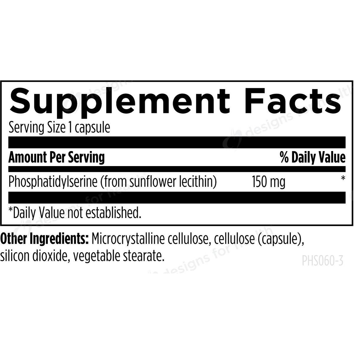 Designs for Health PS 150 - 60 Capsules