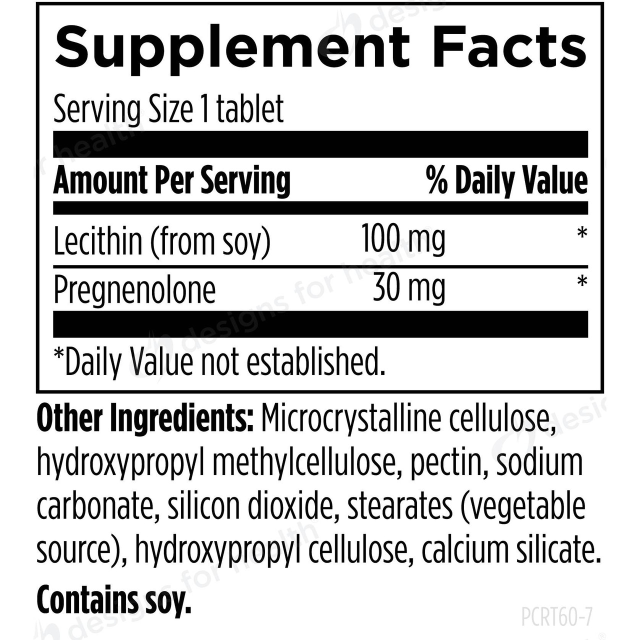 Designs for Health Pregnenolone CRT - 60 Tablets