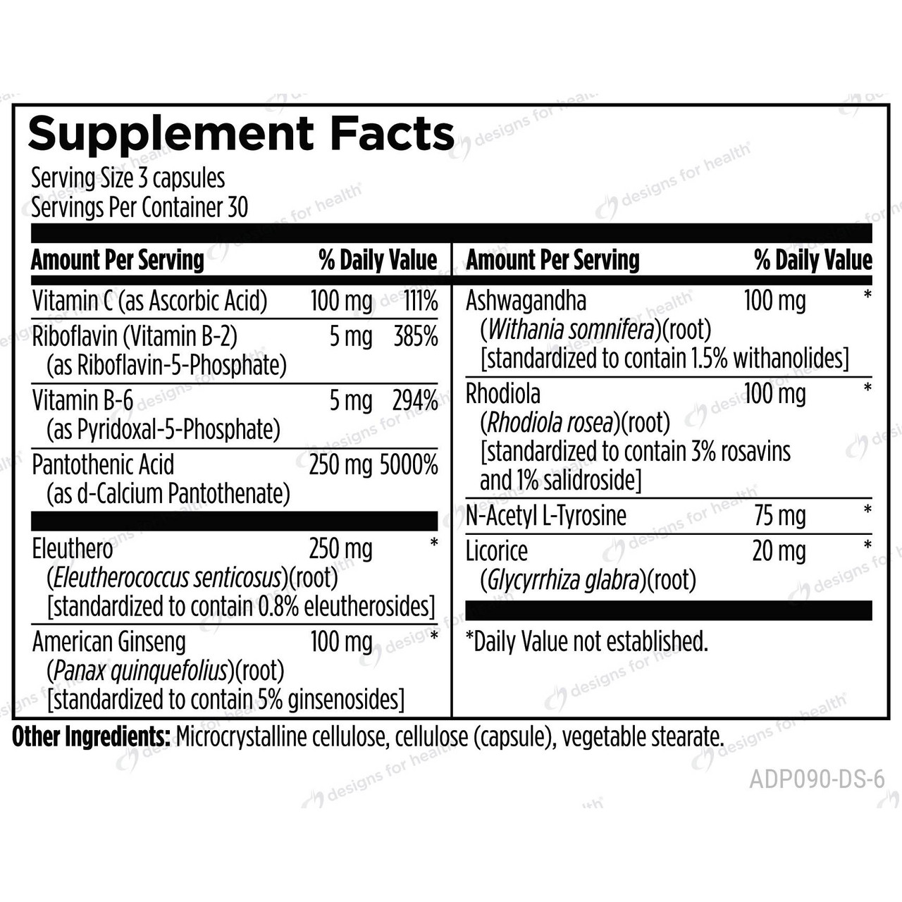 Designs for Health Adrenal Flow - 90 Capsules